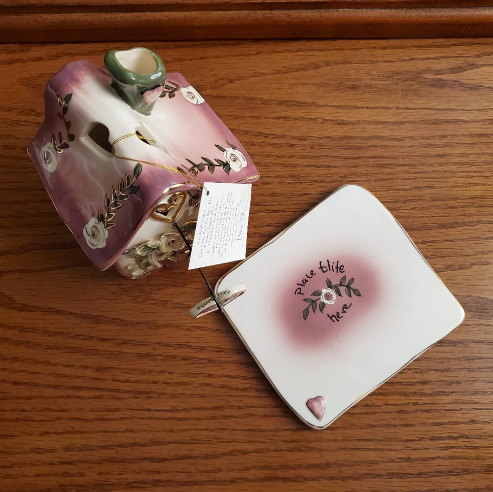 BlueSky ClayWorks ROSE GETAWAY CANDLE HOUSE